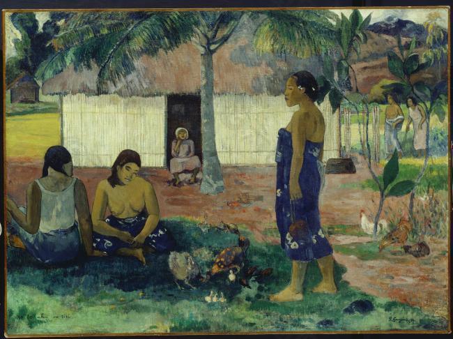 Paul Gauguin - Why Are You Angry (No Te Aha Oe Riri), 1896法国画家保罗.高更paul gauguin印象派油画装饰画