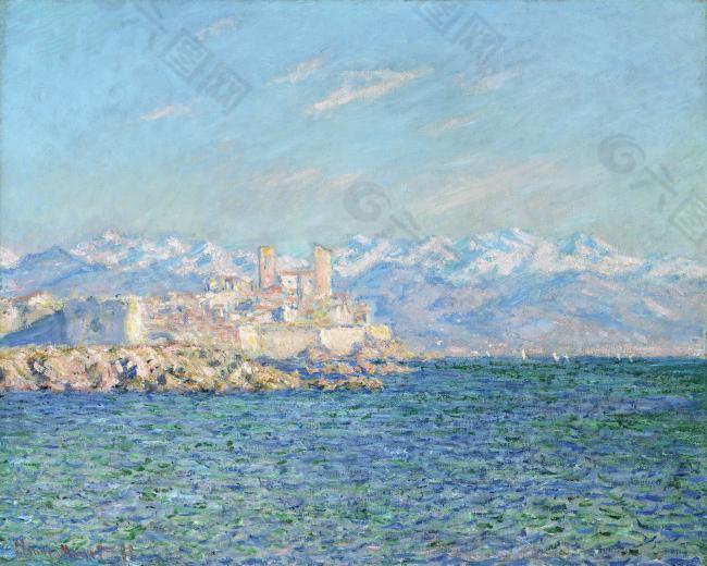 Antibes, Afternoon Effect, 1888法国画家克劳德.莫奈oscar claude Monet风景油画装饰画