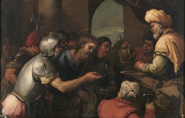 Giordano, Luca - Pilatos lavandose las manos, 1655-60意大利画家卢卡焦尔达诺Fa Presto人物油画装饰画