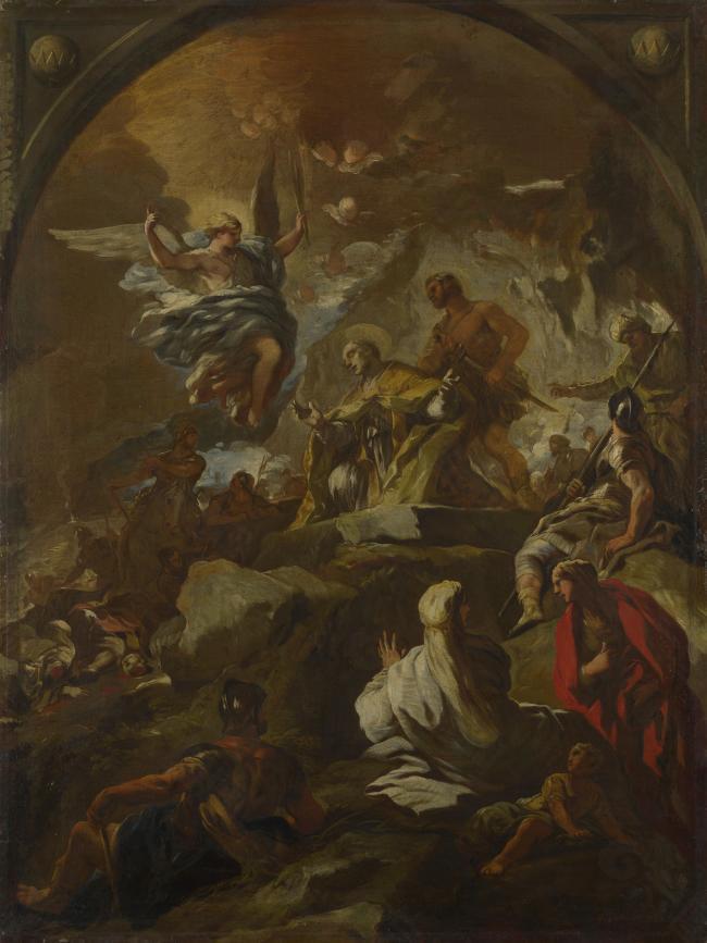 Luca Giordano - The Martyrdom of Saint Januarius意大利画家卢卡焦尔达诺Fa Presto人物油画装饰画