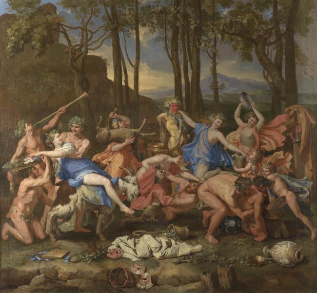Nicolas Poussin - The Triumph of Pan法国画家尼古拉斯普桑Nicolas Poussin古典主义油画装饰画