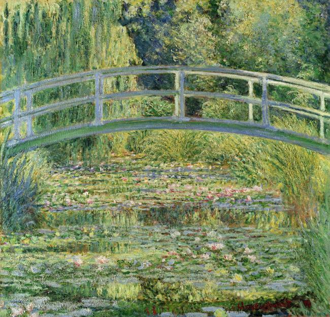 Water-Lily Pond, 1899法国画家克劳德.莫奈oscar claude Monet风景油画装饰画