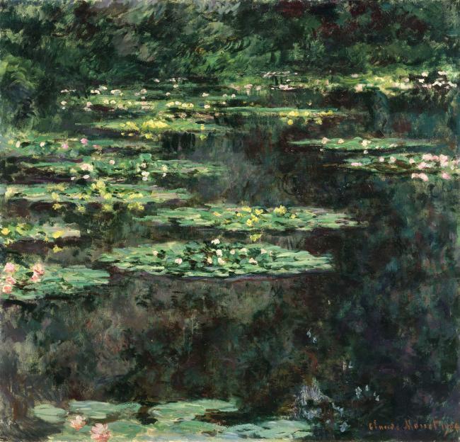 Water-Lilies, 1904法国画家克劳德.莫奈oscar claude Monet风景油画装饰画