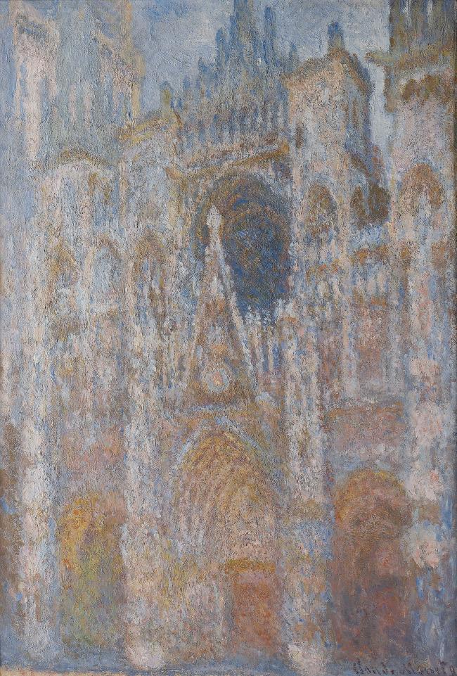 The Portal, Harmony in Blue, 1893-1894法国画家克劳德.莫奈oscar claude Monet风景油画装饰画