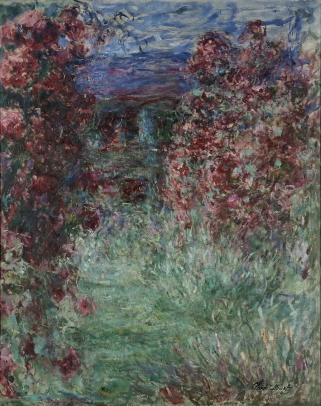 The House among the Roses, 1925-1926法国画家克劳德.莫奈oscar claude Monet风景油画装饰画