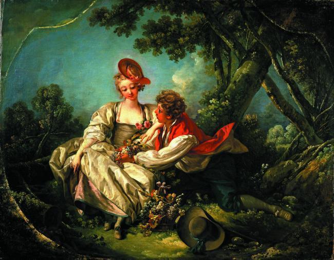 Francois Boucher - The Four Seasons Autumn, 1755法国画家弗朗索瓦布歇francois boucher人物油画装饰画