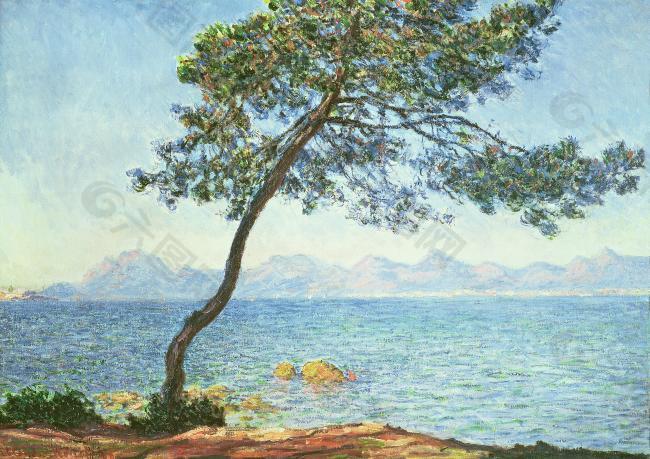 The Est茅rel Mountains, 1888法国画家克劳德.莫奈oscar claude Monet风景油画装饰画