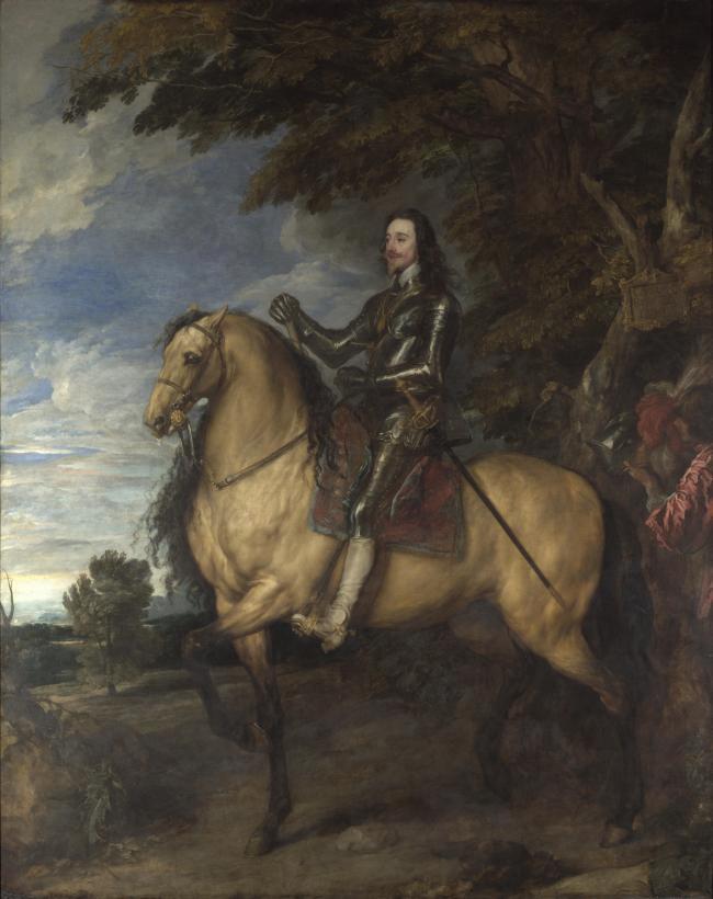 Anthony van Dyck - Equestrian Portrait of Charles I英国画家安东尼凡戴克Anthony van dyck人物油画装饰画