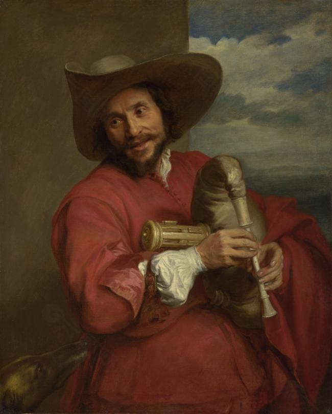 Anthony van Dyck - Portrait of Francois Langlois英国画家安东尼凡戴克Anthony van dyck人物油画装饰画