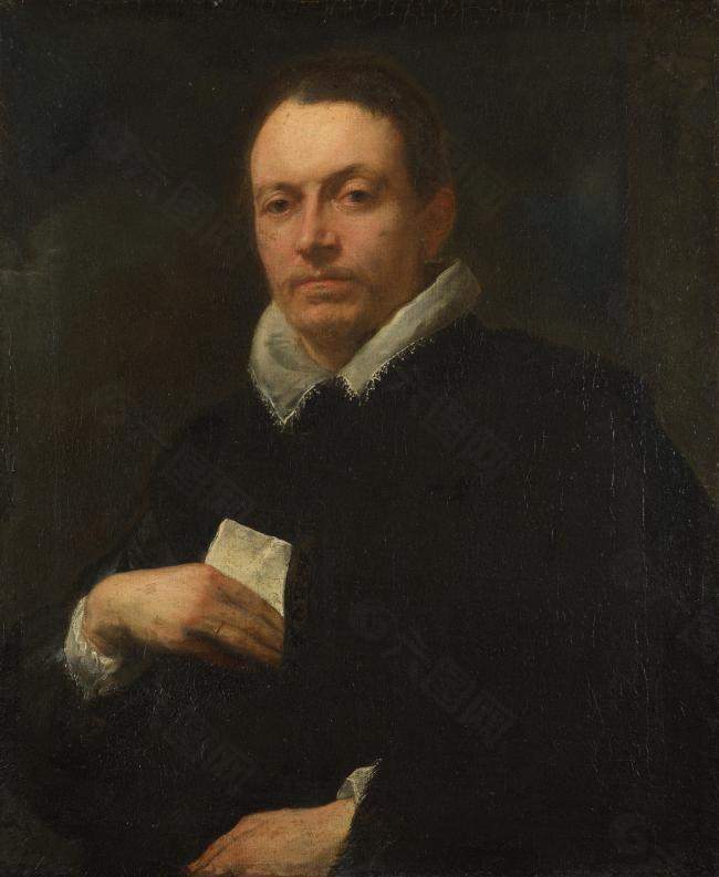Anthony van Dyck - Portrait of Giovanni Battista Cattaneo英国画家安东尼凡戴克Anthony van dyck人物油画装饰画
