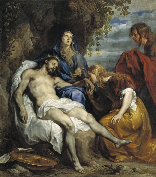 Dyck, Anton van - La Piedad, Ca. 1629英国画家安东尼凡戴克Anthony van dyck人物油画装饰画