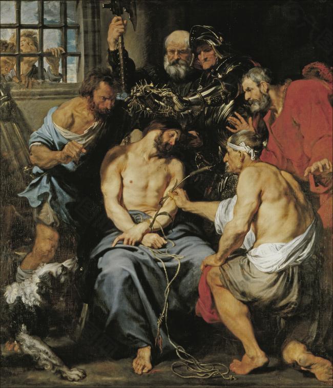 Dyck, Anton van - The Crown of Thorns, 1618-20英国画家安东尼凡戴克Anthony van dyck人物油画装饰画