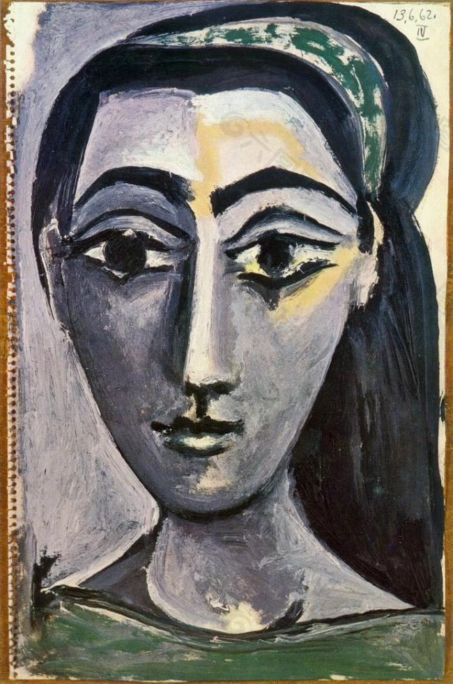1962 T鍧眅 de femme 5西班牙画家巴勃罗毕加索抽象油画人物人体油画装饰画