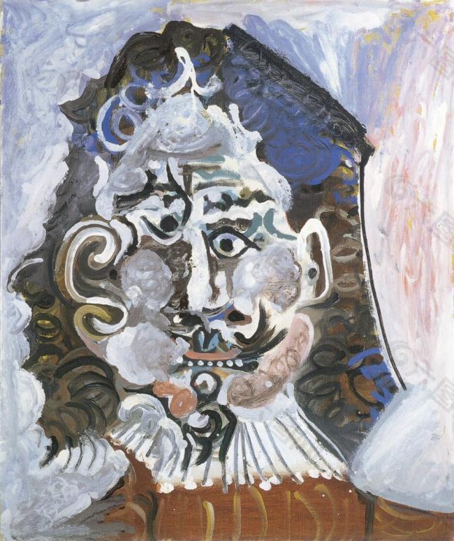1967 Mousquetaire (T鍧眅)西班牙画家巴勃罗毕加索抽象油画人物人体油画装饰画