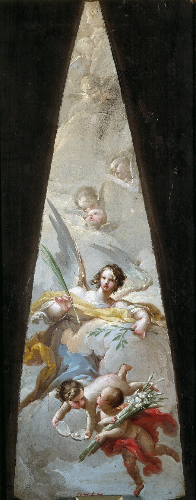 Bayeu y Subias, Francisco - Atributos de la Virgen, Ca. 1778大师画家宗教绘画教会油画人物肖像油画装饰画