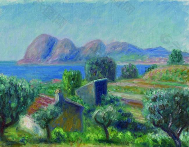 William James Glackens - The Bay, La Ciotat美国画家William James Glackens印象派风景人物建筑自然静物人体油画装饰画