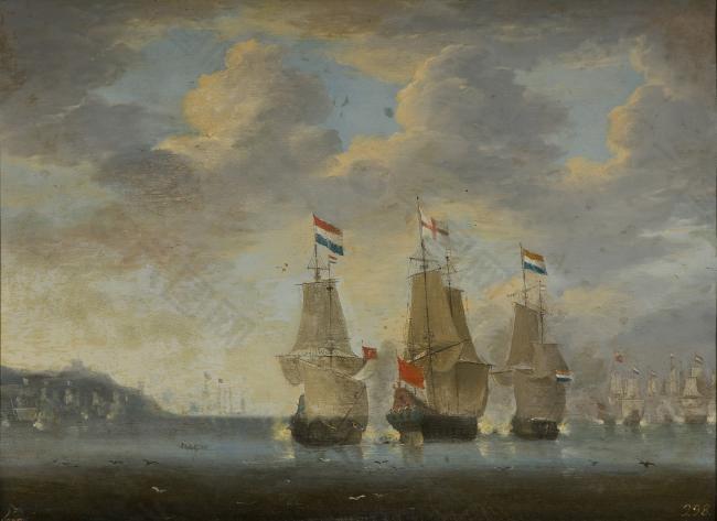 Anonymous - Combate naval, 1660-70荷兰画家Anonymous西方高清宗教人物神话人物古典人物样式主义油画装饰画