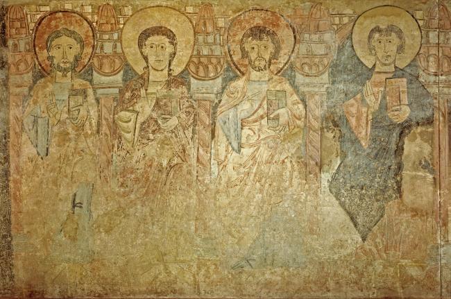 Anonymous, 12 Century - Four Apostles. The Hermitage of the Vera Cruz de Maderuelo荷兰画家Anonymous西方高清宗
