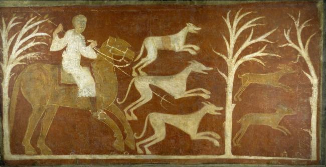 Anonymous, 12 Century - Hare Hunting荷兰画家Anonymous西方高清宗教人物神话人物古典人物样式主义油画装饰画
