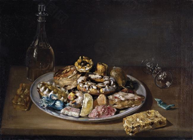Parra, Miguel - Plato de dulces, Primera mitad del 19 Century水果疏菜静物油画超写实主义油画静物