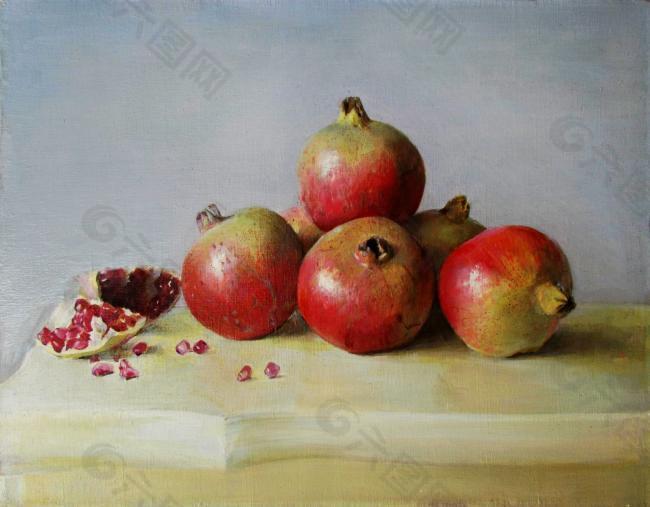 s-jw110221 (18)水果疏菜静物油画超写实主义油画静物