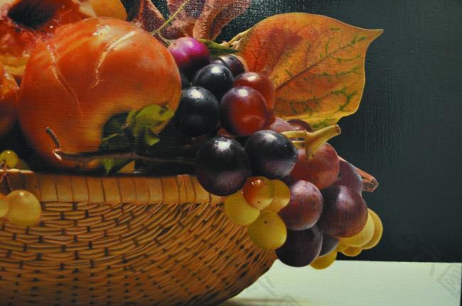 142花卉水果蔬菜器皿静物印象画派写实主义油画装饰画