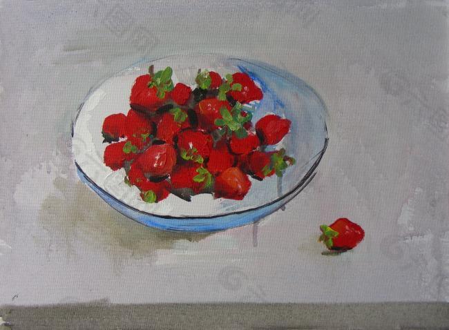 8285602 (51)花卉水果蔬菜器皿静物印象画派写实主义油画装饰画