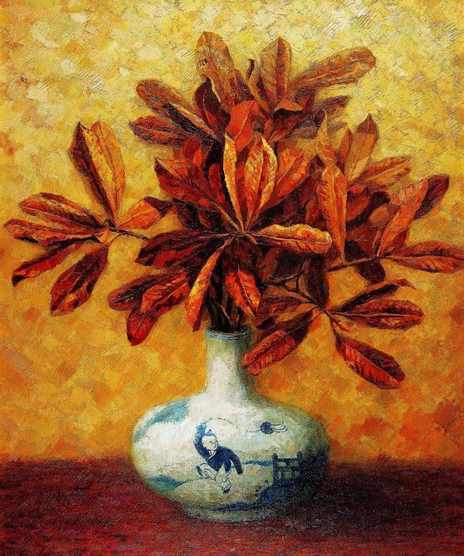 8500 (2)花卉水果蔬菜器皿静物印象画派写实主义油画装饰画