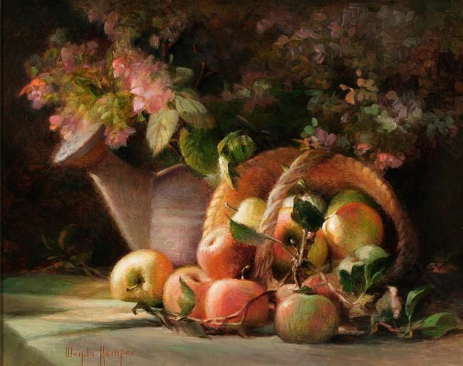 Hsi200900164xl花卉水果蔬菜器皿静物印象画派写实主义油画装饰画