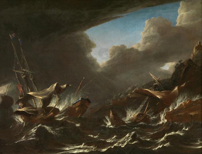 Andries Van Eertvelt Storm At Sea