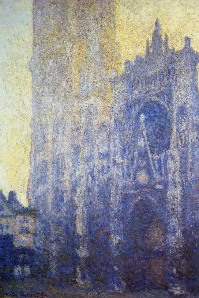 Rouen Cathedral, the Portal, Morning Effect, 1894风景建筑田园植物水景田园印象画派写实主义油画装饰画