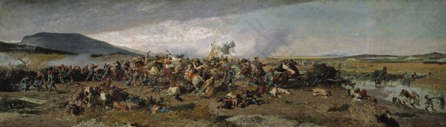 Fortuny Marsal, Mariano - The Battle of Wad-Rass, 1862-63高清古典风景人物天使宗教建筑印象派写实主义油画装饰画