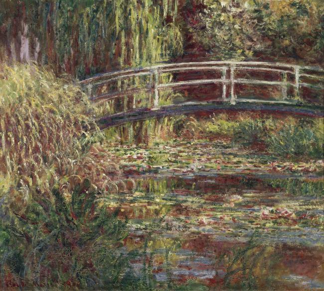 Water-Lily Pond, Symphony in Rose, 1900风景建筑田园植物水景田园印象画派写实主义油画装饰画