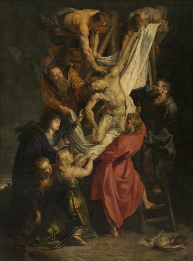 Peter Paul Rubens - Descent from the Cross德国画家彼得保罗鲁本斯peter paul rubens宫廷人物人体油画装饰画