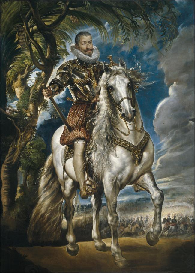 Rubens, Peter Paul - Equestrian Portrait of the Duke of Lerma, 1603德国画家彼得保罗鲁本斯peter paul rubens宫廷人物人