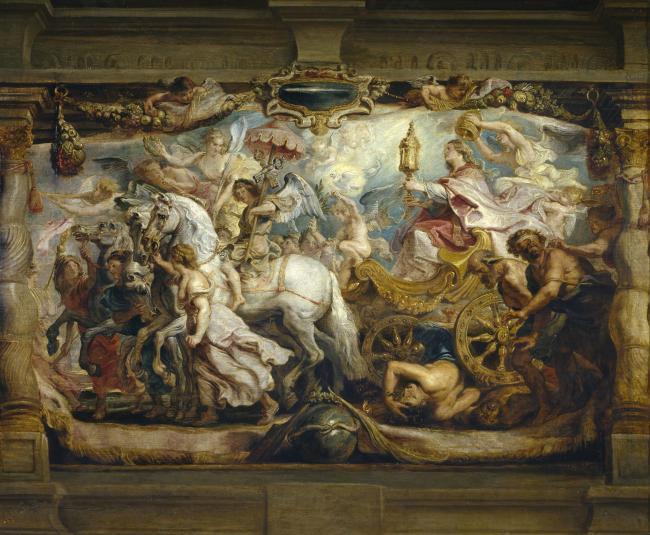 Rubens, Peter Paul - Triunfo de la Iglesia, 1625-26德国画家彼得保罗鲁本斯peter paul rubens宫廷人物人体油画装饰画