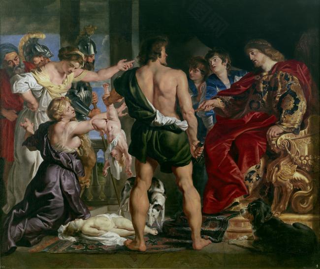 Rubens, Peter Paul (Workshop) - El juicio de Salomon, 1611-14德国画家彼得保罗鲁本斯peter paul rubens宫廷人物人体油画装饰画