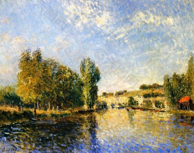 Alfred Sisley 0061法国画家阿尔弗雷德西斯莱Alfred Sisley印象派风景自然油画装饰画