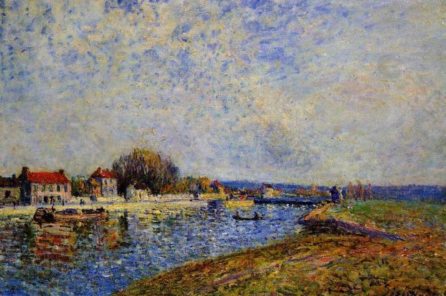 Alfred Sisley 0214法国画家阿尔弗雷德西斯莱Alfred Sisley印象派风景自然油画装饰画