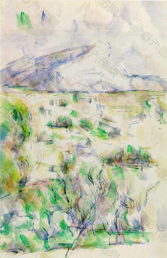 Paul Cézanne 0117法国画家保罗塞尚paul cezanne后印象派新印象派人物风景肖像静物油画装饰画