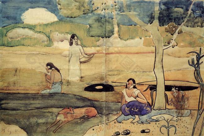 Paul Gauguin 0338法国画家保罗高更paul gauguin后印象主义风景人物田园自然静物油画装饰画