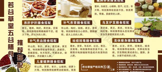 若谷草堂膳食推荐海报图片