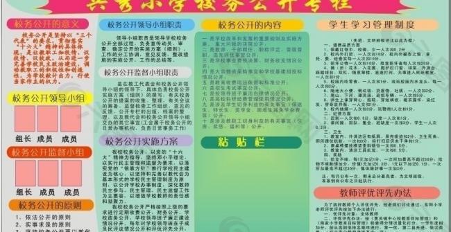 小学校务公开专栏图片