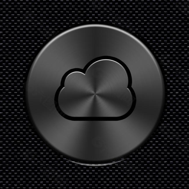 黑金属iCloud按钮