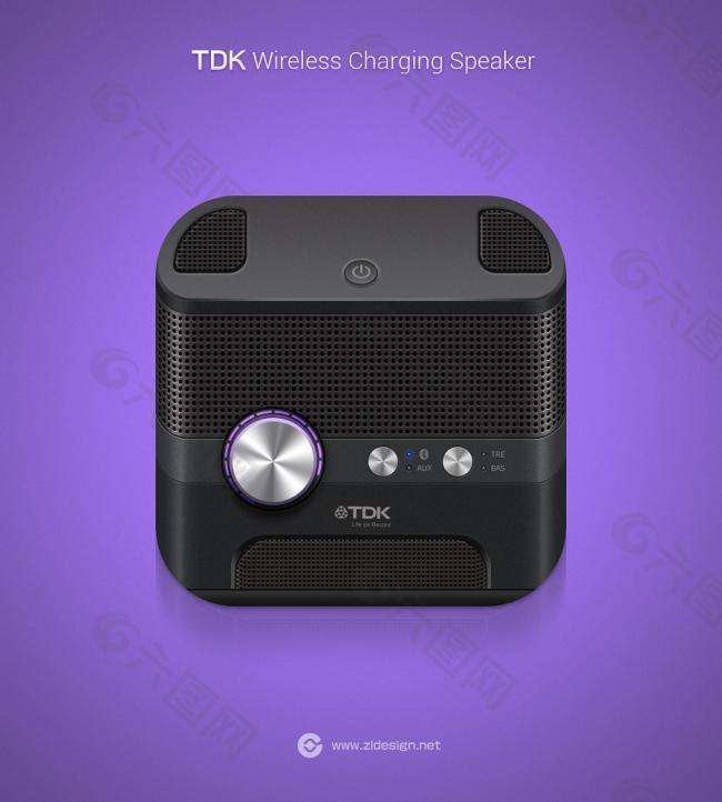 TDK Wireless Charging Speaker | 界面设计 网站设计 手机客户端设计 logo设计 图标设计