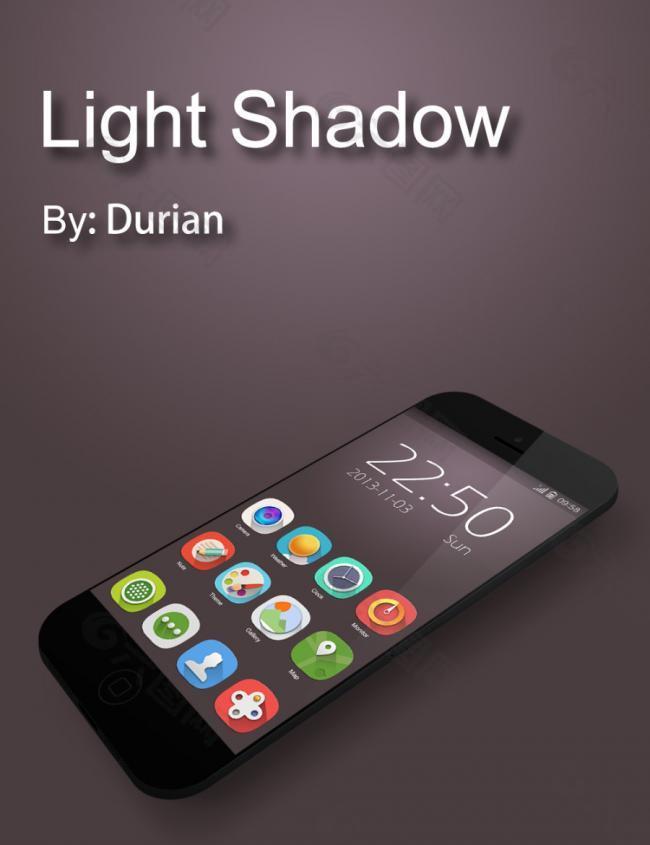 Light Shadow 手机主题练习-图标-GUI by Durian_UI - 原创设计作品 - Powerby 站酷（ZCOOL）