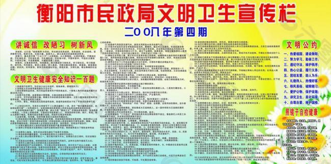 卫生宣传栏图片