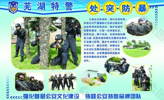 特警展板图片