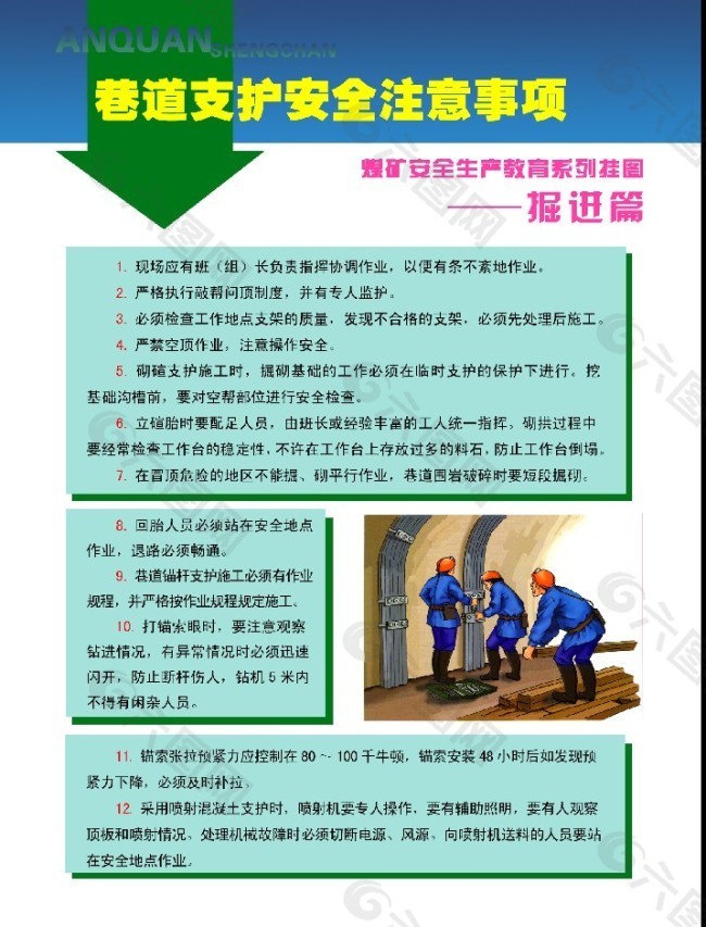 巷道支护安全注意事项