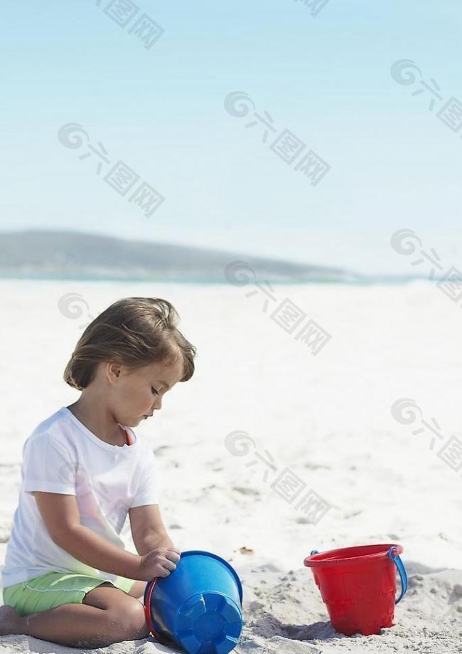 海边的女孩图片